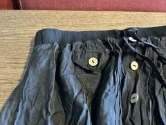 ALI & KRIS Linen Romper Size Medium Black – NWT