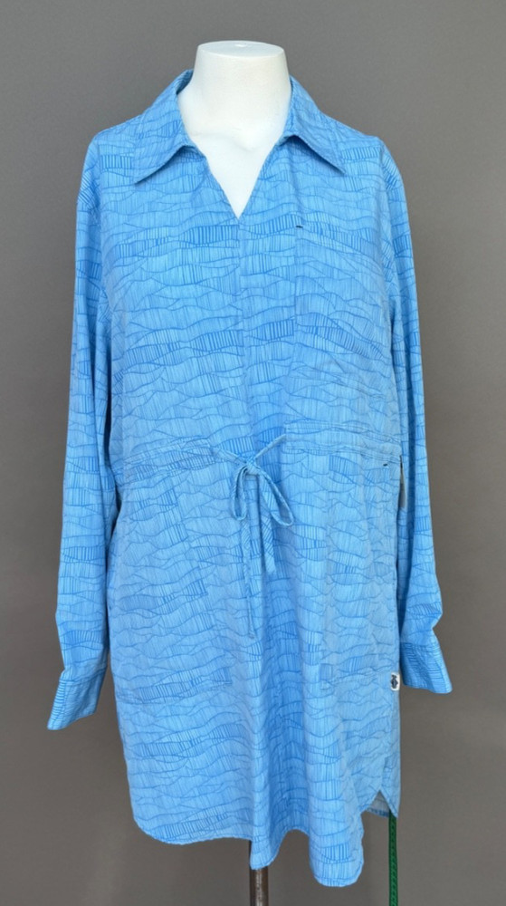 NEW Shore To Summit Dress Sun Protection Lightweight Blue Sea Mist Outdoor Large