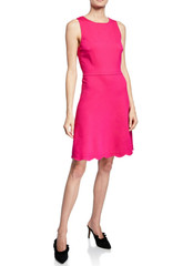 Kate Spade Pink Scallop Back Ponte Dress, Size XL, NWT $248
