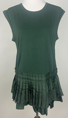 *NWT* DAILY PRACTICE for ANTHROPOLOGIE S&rsquo;less &lsquo;Solid Set Mini Dress&rsquo; – M, Green