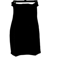 NWT By Anthropologie Strapless Structured Mini Dress $178 SIZE 10 Black LBD