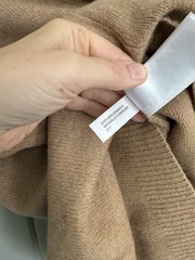 Polo Ralph Lauren Wool Blend Sweater Dress M Medium Suede Elbow Patches Tan