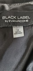 NWT BLACK LABEL by EVAN-PICONE boat neck pleated panels fit flare dress SZ14