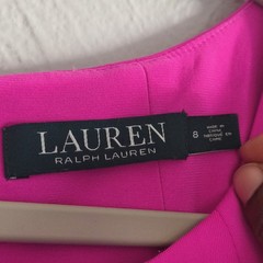 Ralph Lauren Women&rsquo;s Pink Sleeveless V-Neck Dress Size 8
