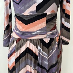 Maeve Dress Women Extra Small Pocket Chevron Lined Anthropologie Work Party No