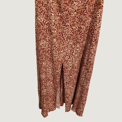 Reformation Baxley Dress La Vie En Rose Floral Midi Flutter Sleeve Slit 8 NEW