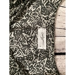 Carly Jean Los Angeles Dress Womens Small Black White Abstract Tassel Maxi Boho