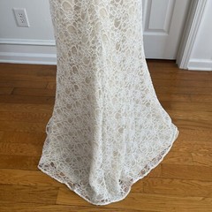 Morilee By Madeline Wedding Dress Size 14 White Open Back Sleeveless Maxi