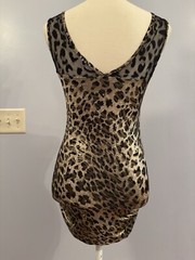 Body Central Women’s Party/Holiday Dress. Animal Print Some Lace Spandex. Sz Sm