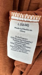 No Boundaries Maxi Dress Womens L (12-14) Saturn Rust Strapless NWT Burnt Orange