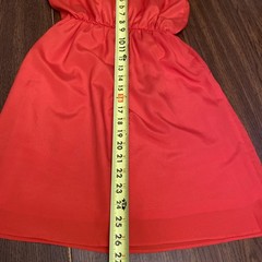 Alythea Women’s Small Mini Dress Red Ruffled Sleeveless Scoop Neck Lined