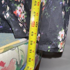 Tuckernuck Onyx Falling Flowers Cotton Tiered Maxi Dress Womens L