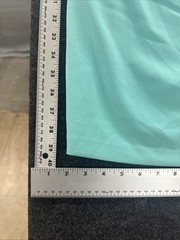 London Style Woman Size Large Mid Length Teal Green Dress Zip Back W Lace #15