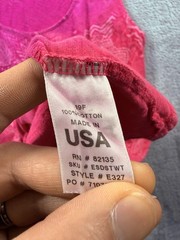 Fresh Produce Dress Womens 1X Pink Geometric Tank Pockets Made In USA Summer