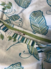 White Stuff White /Blue Green Leaf Print cotton skirt Size 14 RRP £49.99-PRETTY
