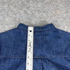 Volcom Snap Front Denim Shirt Dress Pockets Cotton Blue Womens XL