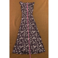 Petal and Pup Womens Small Brown Cream Floral Zafira Cowl Neck Midi Dress NWT