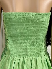 MINT COLORED STRAPLESS DROP WAIST BUBBLE HEM MINI DRESS WITH POCKETS – NWT