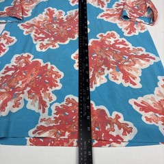 Crown & Ivy Women Size 4 Dress Blue Coral Reef Shift Rayon Light Beach Casual