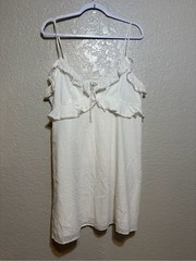 American Eagle Ruffle Swiss Dot Cami Dress Size Large