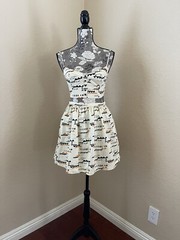 Patterson J Kincaid Womens Tribal Print Fit & Flare Mini Dress And Bralette Set