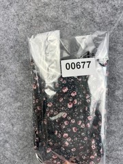 Black Floral Print Summer Dress Adjustable Straps Lightweight Viscose Sundress