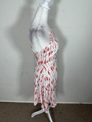 Women’s White And Pink Color Sleeveless Dress Size XS