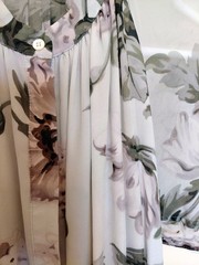 LOVER The Label Watercolour Flutter Mini Dress Floral Chiffon Ruffle AU 8 US 4