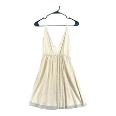 TOBI Women&rsquo;s S Small Plisse V Neck Party Dress Sexy Cocktail Club