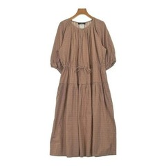 Max Mara Weekend Line Brown White Check Shirt Dress Midi Cotton Women Sz 40