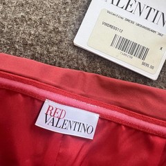 NWT RED Valentino Red One Shoulder Ruffle Mini Dress Womens Size 36 UR3VAS954RM