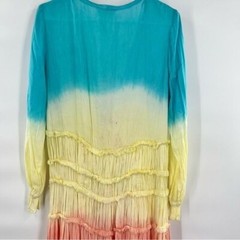 For the Republic tie dye button front dress size S