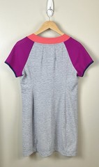 Title Nine Women&rsquo;s Sz Lg Unconventional Dress Stretch Gray Raspberry Coral