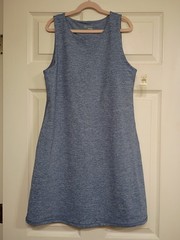 OFFLINE by Aerie Real Me Exercise Dress Blue Heather Sleeveless Mini Medium NWT