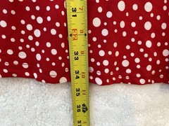 Womens Red Polka Dot Swing Dress Size Medium Super Soft Brushed Knit Lightweight