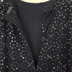 Escada Elements Navy Blue Sequin Cowl Neck Maxi Triple Strap Gown EU42 US10