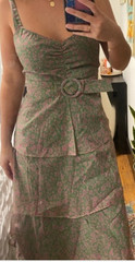 Show Me Your Mumu Cosmopolitan Midi Dress in “Watermelon Floral” Size M, NWT