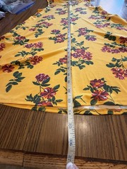Nina Leonard Dress Women’s Small Yellow Floral Sleeveless A-Line Stretch Pockets