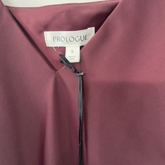 Prologue Burgundy NWT Satin Slip Dress Maxi Small Tie Waist BOHO
