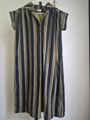 Effortless Elegance: Saint Geraldine 100% Cotton Striped Tunic Dress S
