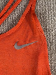 Nike Dress Womens Small Orange Dri-Fit Racerback Activewear Strappy Lightweight