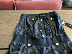 ALI & KRIS Linen Romper Size Medium Black – NWT
