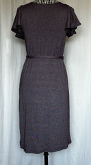 Michael Stars Dress Purple Flutter Sleeve V Neck Belted One Size fits Most USA