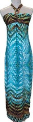 Heart Soul ~ Aloha Sleeveless Long Sundress ~Tie Dye ~ Size Womens Medium