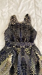 Sold Out Item! Alexander McQueen Crocodile Print Dress size XS/S (free shipping)