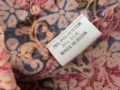 Cienna Silk Blend Wrap Dress Size S Pink Floral Short Flutter Sleeve Ruffle