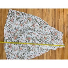 Frye Women&rsquo;s Floral Button Front Midi Dress Sleeveless Ivory Peach Sage L
