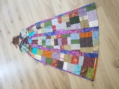 Handmade (by me!) Patchwork Boho Maxi Dress 100% Cotton | Festival Dress | M/L