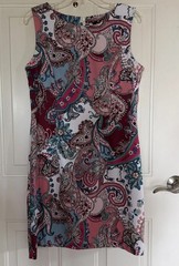 Women&rsquo;s Sleeveless Summer A Line Dress Zip Back Floral Knee Length