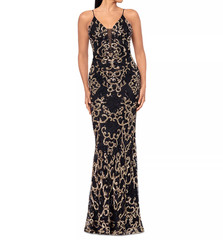 Betsy & Adam Women&rsquo;s Sequin Embellished Sleeveless Gown MSRP $189